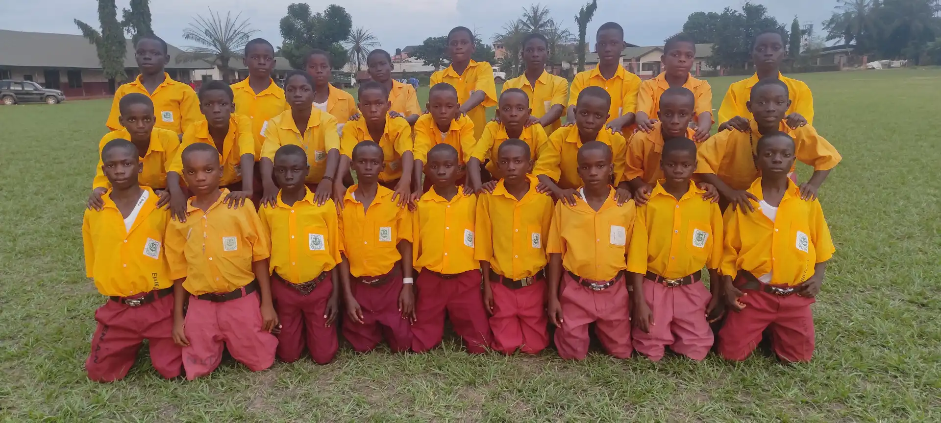 Junior Champs in their boarding school day wear