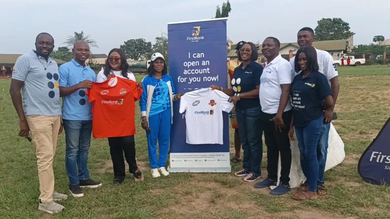 FirstBank Team at the unveiling of Champs City first official jersey